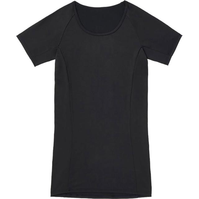 ファイテン Phiten スラッと姿勢インナー Tシャツ 半袖 メンズ ブラック M ボディーケア Ｔシャツ 半袖Ｔシャツ （jg705004）