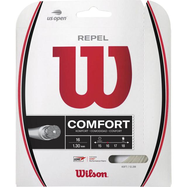 【ロット販売：入り数6】 ウイルソン Wilson REPEL 16 SET Natural 16G テニス ガット・ラバー 硬式ガット （wr83124011）