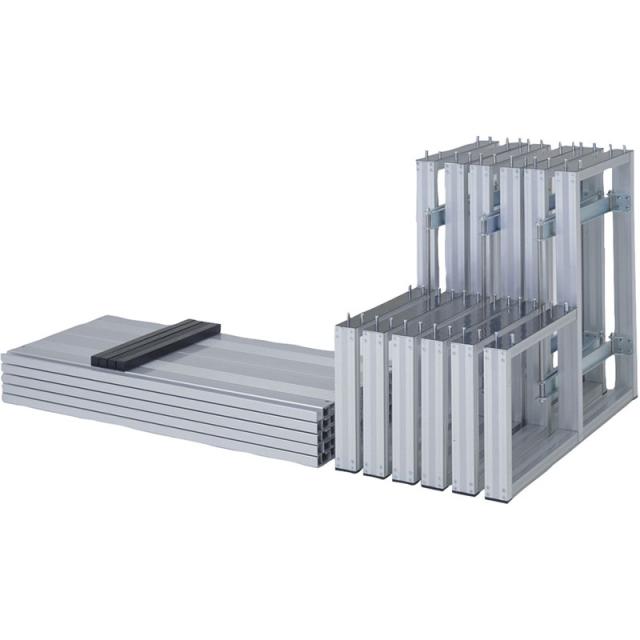 (代引き・個人宅・北海道・沖縄への配送不可)三和体育 ヒナダンアルミセイ折り畳み式2ダン5ベッ 学校機器 器具 (s7004)