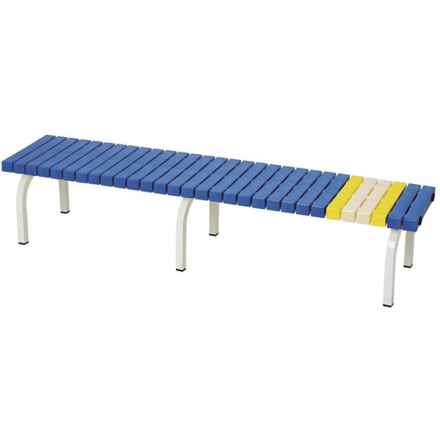 (代引き・個人宅・北海道・沖縄への配送不可)三和体育 ホ-ムベンチ180 アオ ベッ 学校機器 器具 (s8391)