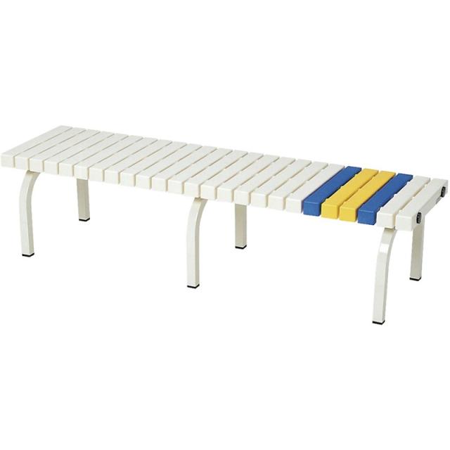 (代引き・個人宅・北海道・沖縄への配送不可)三和体育 ホ-ムベンチ180 シロ ベッ 学校機器 器具 (s8392)