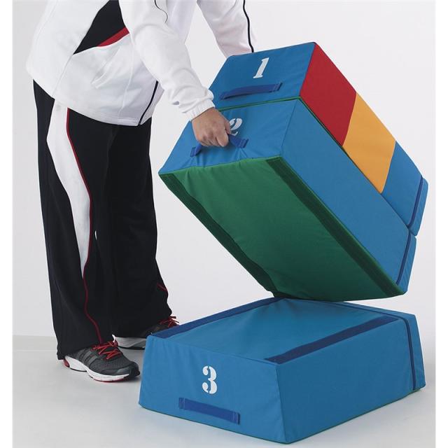 (代引き・個人宅・北海道・沖縄への配送不可)三和体育 ソフトトビバコV-3ベッ 学校機器 体育館備品 (s9258)