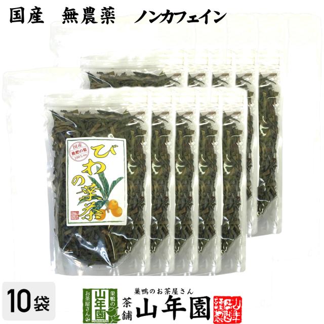 【国産 100%】びわ茶 びわの葉茶 100g×10袋セット 無農薬 ノンカフェイン 宮崎県産 鹿児島県産 枇杷茶 ビワ茶 ビワの葉茶 枇杷 プレミアム特典で送料無料 お茶 ホワイトデー 2025 ギフト プレゼント 内祝い お返し 贈り物 土産 贈答の通販は 9,900円