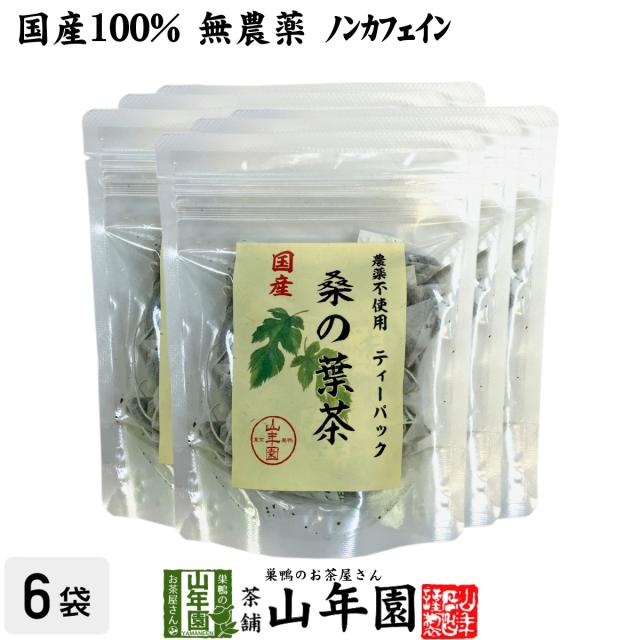 【国産 100%】桑の葉茶 ティーパック 1.5g×20パック×6袋セット 無農薬 ノンカフェイン 宮崎県産 鹿児島県産 桑茶 クワノハ茶 送料無料 お茶 敬老の日 御中元 2026 ギフト プレゼント 内祝い お返し 贈り物 土産 贈答