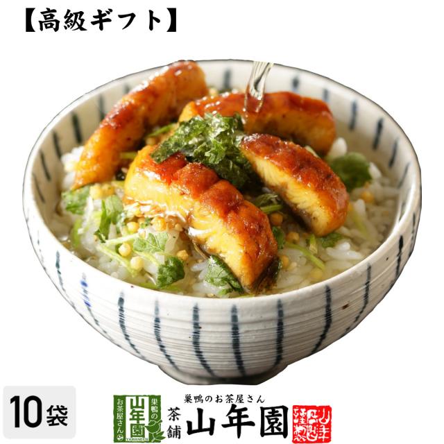 【高級 ギフト】うなぎ茶漬け×10袋セット 具材が丸ごと乗った漬け ギフト うなぎ 鰻 鰻茶漬け ウナギ茶漬け プレミアム特典で送料無料 お茶 ホワイトデー 2025 ギフト プレゼント 内祝い お返し 贈り物 土産 贈答の通販は
