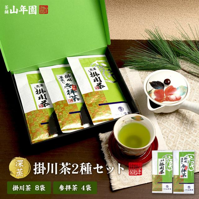 日本茶 茶葉 参拝茶100g×4袋+掛川深蒸し茶100g×8袋セット カテキン 国産 葉酸 緑茶 煎茶 茶葉 日本茶 贈り物 ギフト プレミアム特典で送料無料 お茶 ホワイトデー 2025 ギフト プレゼント 内祝い お返し 贈り物 土産 贈答の通販は 9,800円