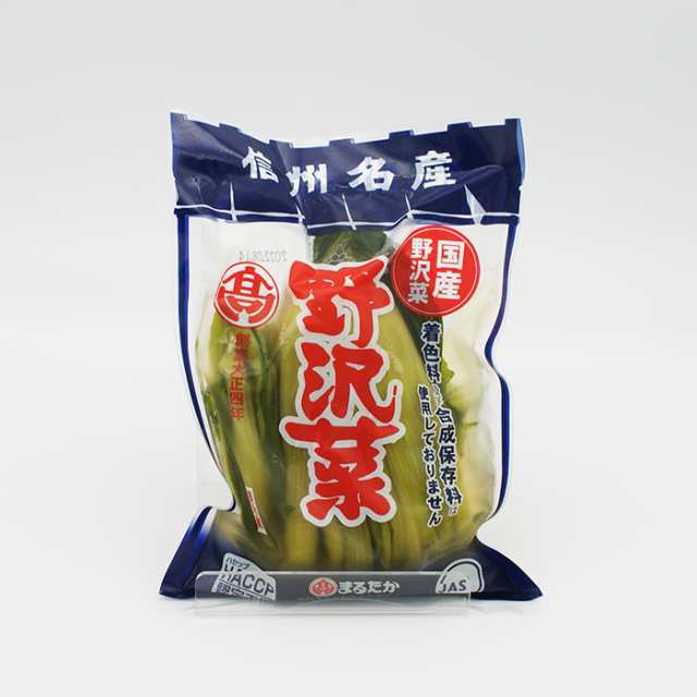 漬物　野沢菜茶漬大×2瓶（送料込）信州長野県のお土産　通販