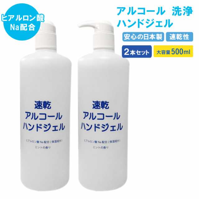 ハンドジェル 除菌 日本製 500ml 2本セット ミントの香り アルコール 洗浄 ハンドジェル 除菌ジェル 手指 消毒 除菌 消毒ジェル 抗菌 ヒの通販はau Pay マーケット ビッグセールクーポン有 Dejima Online