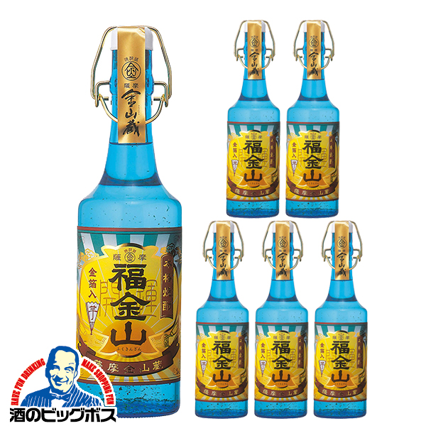芋焼酎 送料無料 金山蔵 福金山 25度 金箔入り 720ml×1ケース/6本(006) ?M田酒造『OMS』
