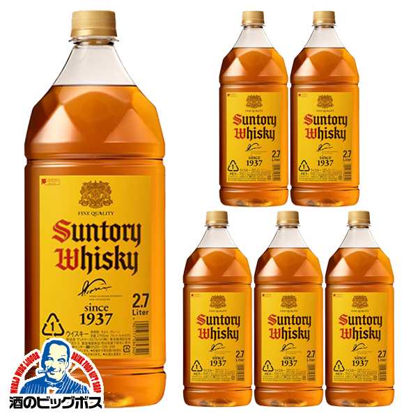 ウイスキー Pontaパス会員 送料無料 サントリー 角瓶 2700ml 2.7L×1ケース/6本(006)