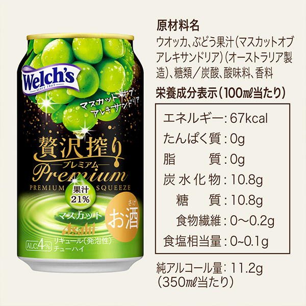 送料無料 アサヒ 贅沢搾り プレミアム マスカット 350ml×3ケース/72本(072)『BSH』 チューハイ チュウハイ 酎ハイ サワー_5