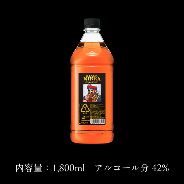 送料無料 1.8Lペット アサヒ ブラックニッカ スペシャル 42度 1800ml×2ケース/12本(012)『FSH』_5
