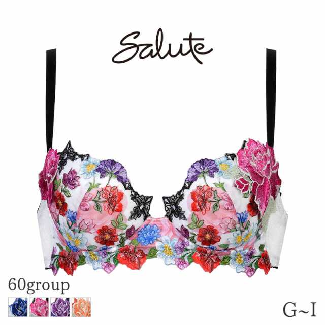 15%OFF ワコール サルート Salute 60グループ ブラジャー 3/4カップ プッシュアップタイプ(G H Iカップ)BTJ460