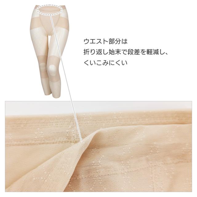 22%OFF ワコール ボディサポートガードル 股関節サポート 綿メッシュ 足首丈 ジャストウエスト(3L)GRA660【メール便08】_4