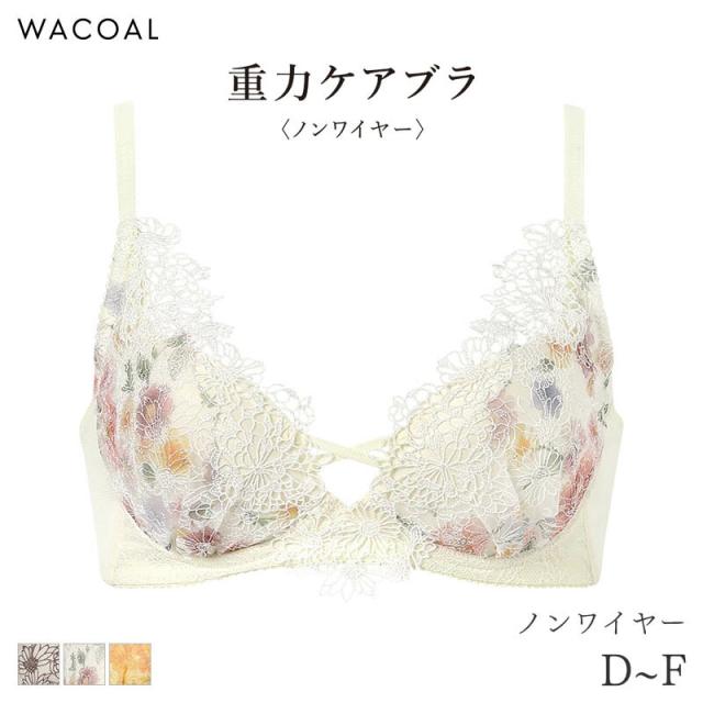 18%OFF ワコール プレミアム 25シリーズ ブラジャー 3/4カップ 重力ケアブラ ノンワイヤー(D E F)BXD125
