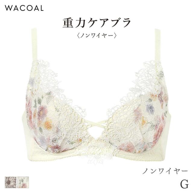 18%OFF ワコール プレミアム 25シリーズ ブラジャー 3/4カップ 重力ケアブラ ノンワイヤー(G)BXD125