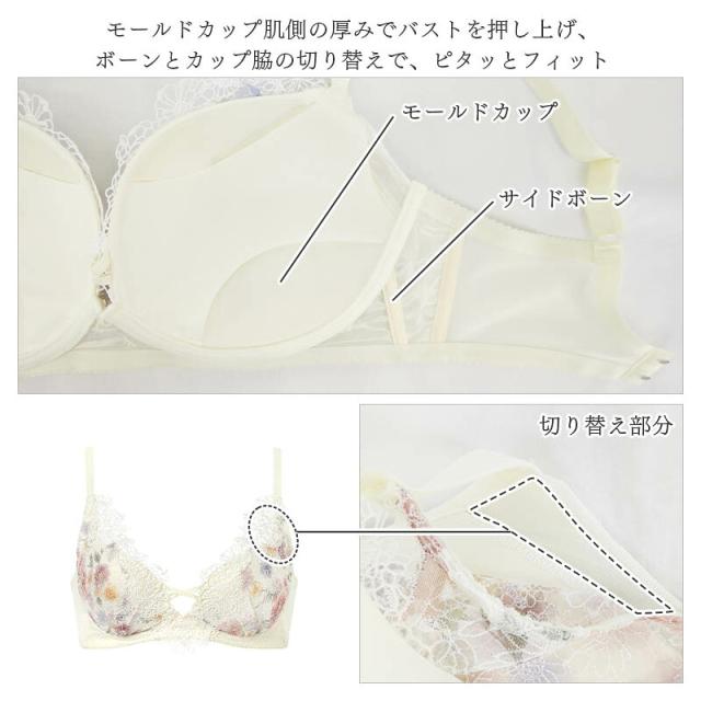 18%OFF ワコール プレミアム 25シリーズ ブラジャー 3/4カップ 重力ケアブラ ノンワイヤー(G)BXD125_4