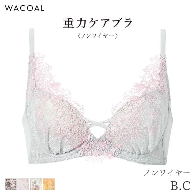 18%OFF ワコール プレミアム 25シリーズ ブラジャー 3/4カップ 重力ケアブラ ノンワイヤー(B C)BXD125