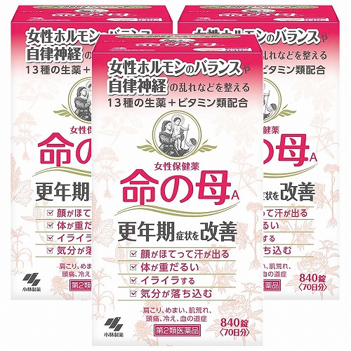 【第2類医薬品】 命の母Ａ 840錠×3個セット