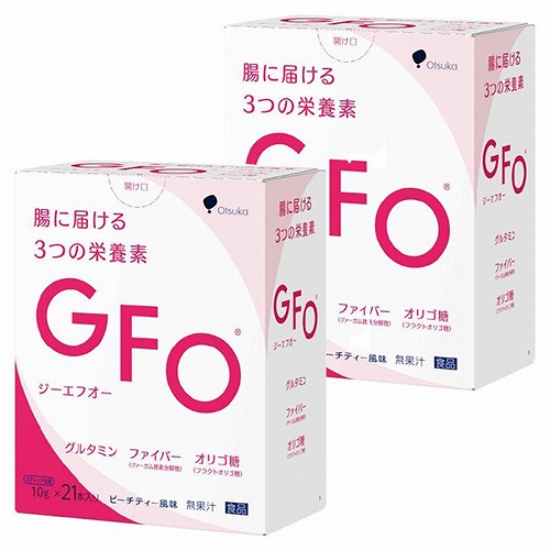 GFO ピーチティー風味 10g×21本×2個セットの通販は