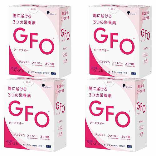 GFO ピーチティー風味 10g×21本×4個セット