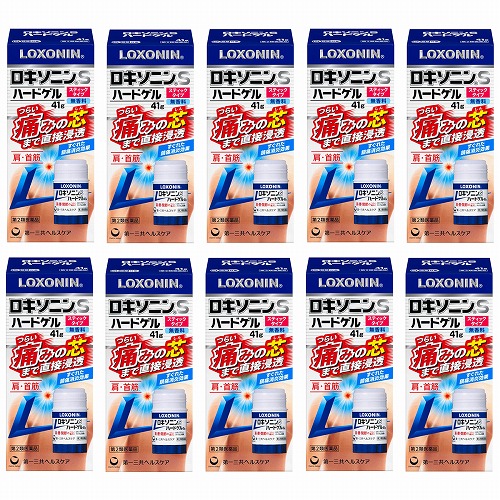 【第2類医薬品】ロキソニンSハードゲル 41g×10個セット ※セルフメディケーション税制対象商品