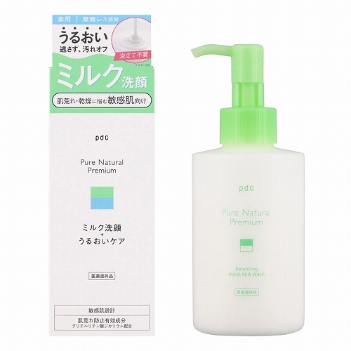 ピュアナチュラル プレミアム バランシング しっとりミルク洗顔料 150mL 医薬部外品