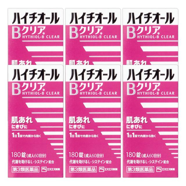 【第3類医薬品】 エスエス製薬 ハイチオールBクリア 180錠×6個セット 9,620円