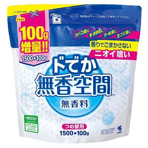 小林製薬 ドでか無香空間 無香料 つめ替用 1600g