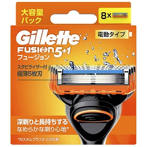 ジレット フュージョン 電動タイプ 替刃8個入の通販は