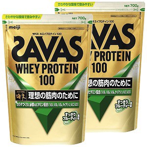 ザバス ホエイプロテイン100 すっきりフルーティ風味 700g×2個セットの