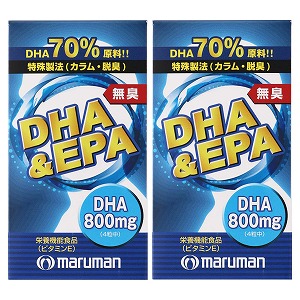 マルマン 無臭DHA＆EPA 120粒×2個セット