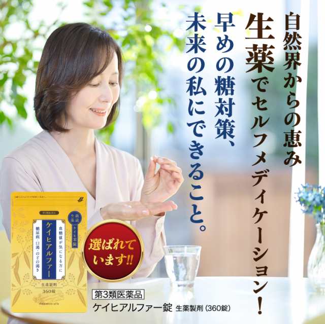 第3類医薬品】ケイヒアルファー錠 生薬製剤 360錠 6個セット