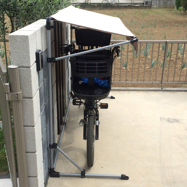 サイクルポート 本体 アイボリー Asp 01iv 自転車 一台用 ガレージ 雨除 Uvカット加工 撥水加工 代引き不可の通販はau Pay マーケット Livtec リブテック