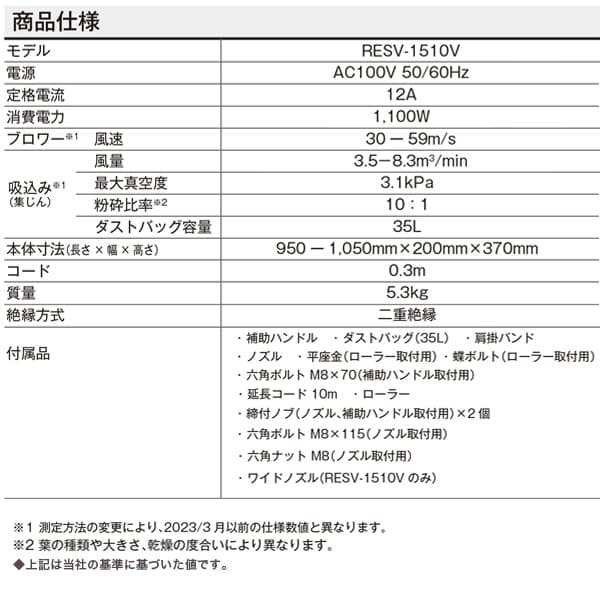 京セラインダストリアルツールズ ブロワバキューム RESV-1510V 屋外用掃除機 ブロアー ブロワー 集じん 家庭用 KYOCERA リョービ  RYOBIの通販はau PAY マーケット Livtec リブテック au PAY マーケット－通販サイト