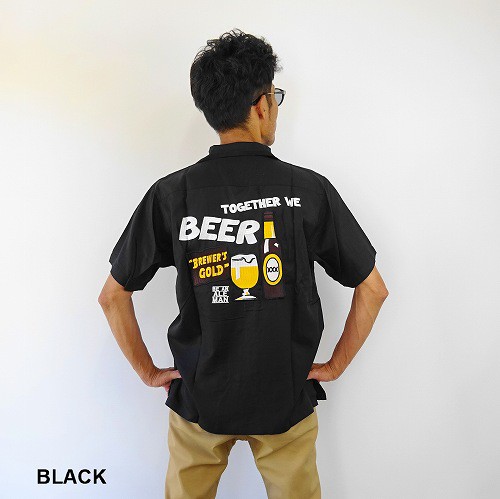 ヒューストン ボウリング シャツ (ビール2)HOUSTON BOWLING SHIRT