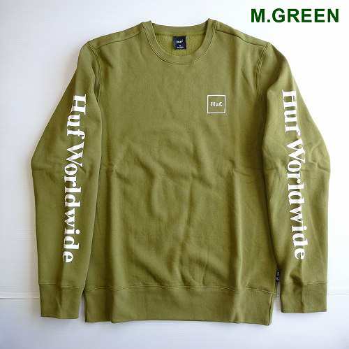 ハフ HUF トレーナー クルースウェット/HUF ESSENTIALS DOMESTIC CREW/PF00264/メンズ　レディース