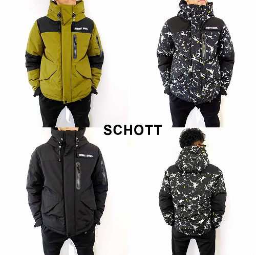 SALE!ショット 2TONE リアル ダウンパーカー フーデット ダウンジャケット/Schott 2TONE REAL DOWN  PARKA/3102063 /Ｓ・Ｍ・Ｌ・XL｜au PAY マーケット