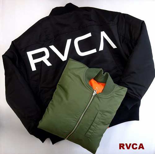 SALE!ルーカ メンズ MA-1 ジャケット RVCA BACK RVCA MA-1 JACK BB042