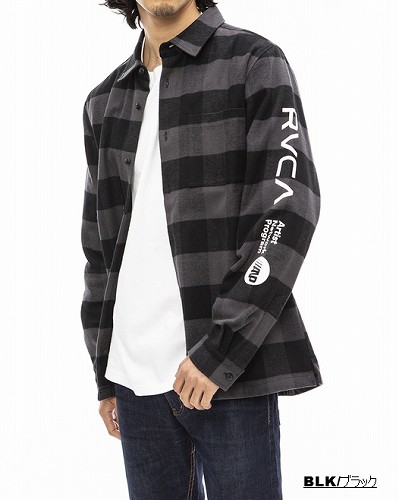 SALE!ルーカ RVCA チェック ロングスリーブシャツ 長袖 ネルシャツ