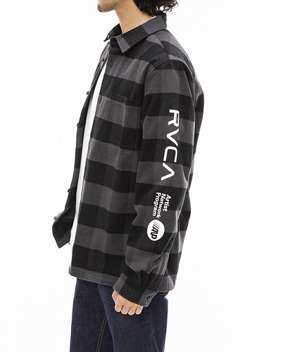 ルーカ RVCA チェック ロングスリーブシャツ 長袖 ネルシャツ RVCA