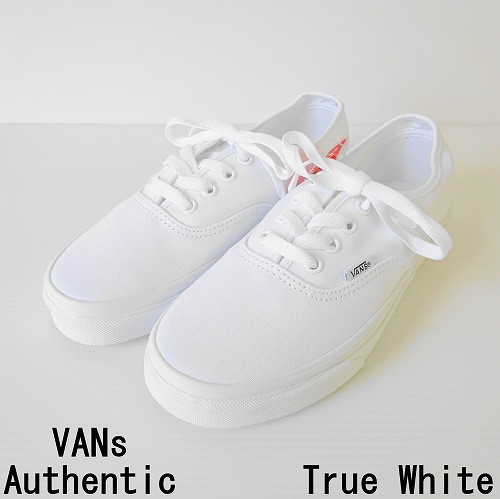vans authentic true white