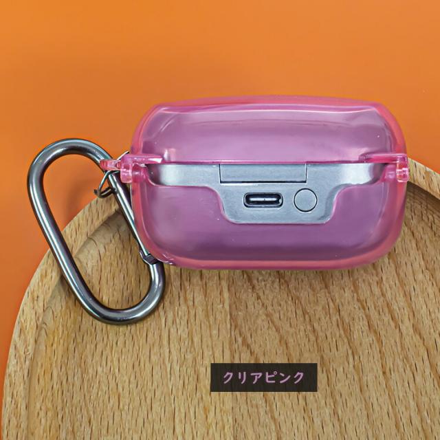 AVIOT TE-D01v TE-V1R クリアケース 透明 TPU シンプル カラビナ付き