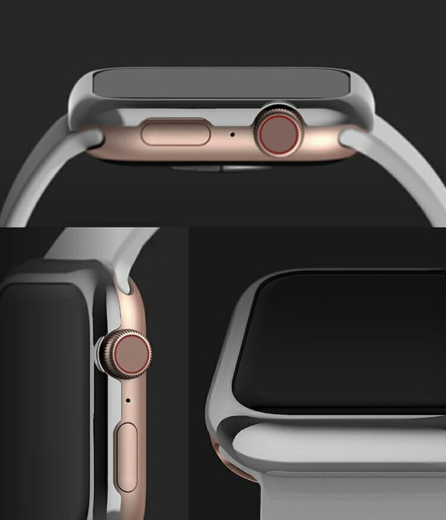 Apple Watch Series 9/8/7 カバー/ケース ステンレスバンパー 41mm