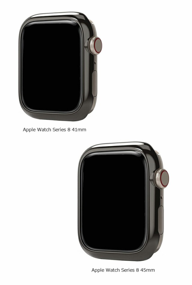 Apple Watch Series 9/8/7 カバー/ケース ステンレスバンパー