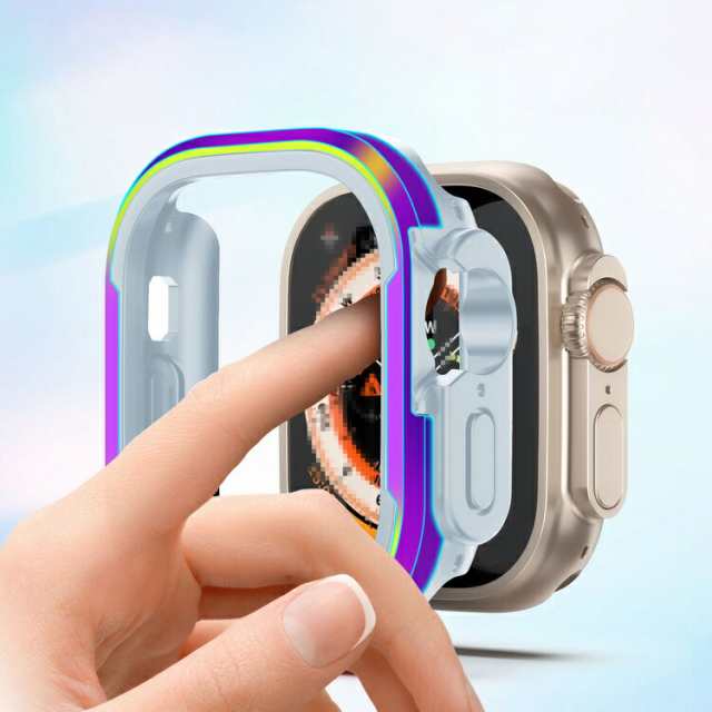 Apple Watch Ultra 2/1 バンパー ケース 耐衝撃 TPU＆アルミ 49mm