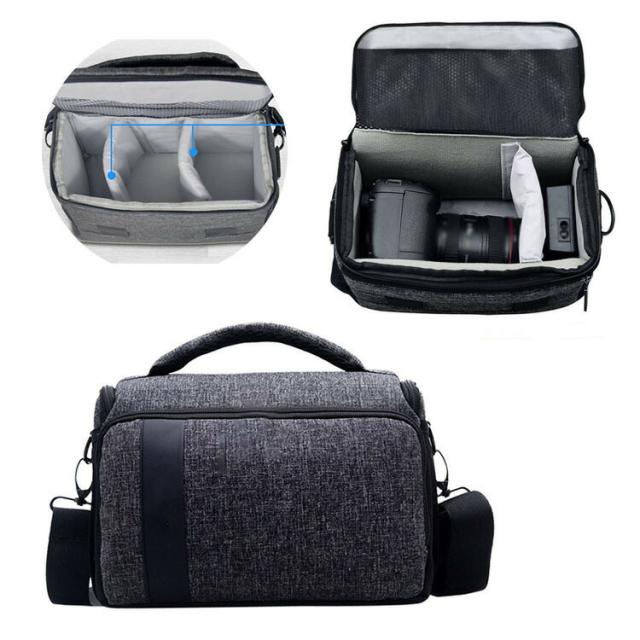 CANON EOS R5/R6 一眼レフ カメラバッグ メンズ カメラバッグ ショルダー 手提げ ショルダー・ベルト取り付け 対応 一眼・レンズ収納対応 キャノン カメラケース カメラバック ベルトループ内蔵 一眼レフカメラバッグ おすすめ