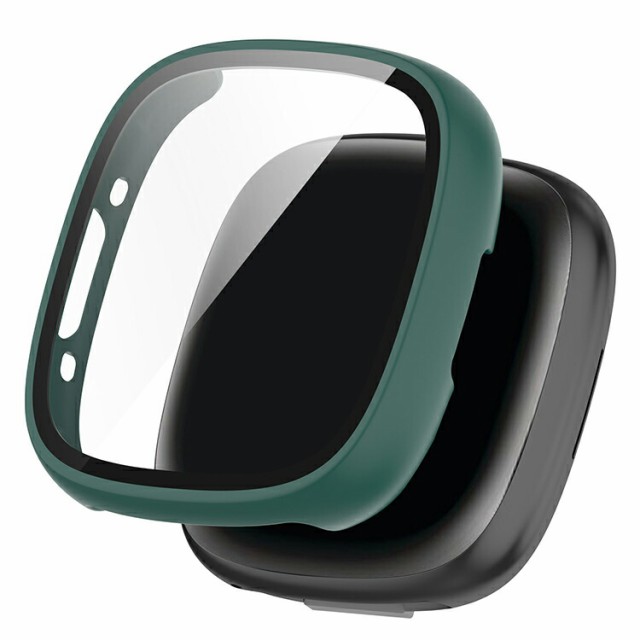 Fitbit Versa4 ケース Fitbit sense2 カバー 強化ガラス (ガラス