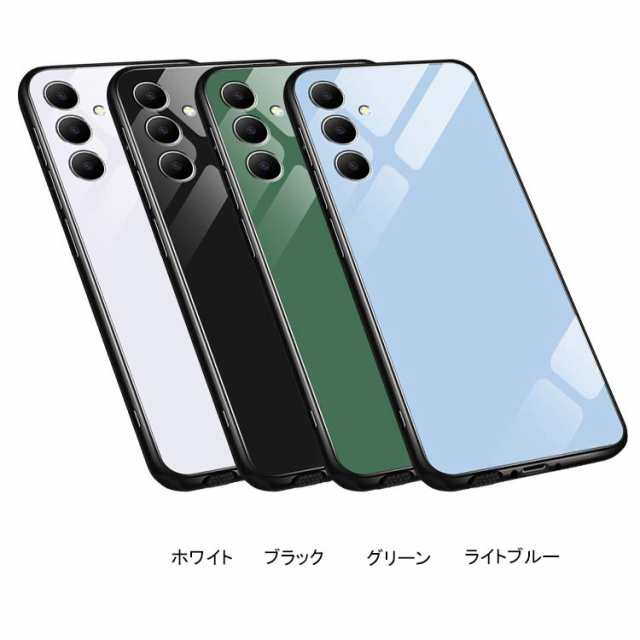 Samsung Galaxy A54 5G ケース カバー 背面 強化ガラス シンプル