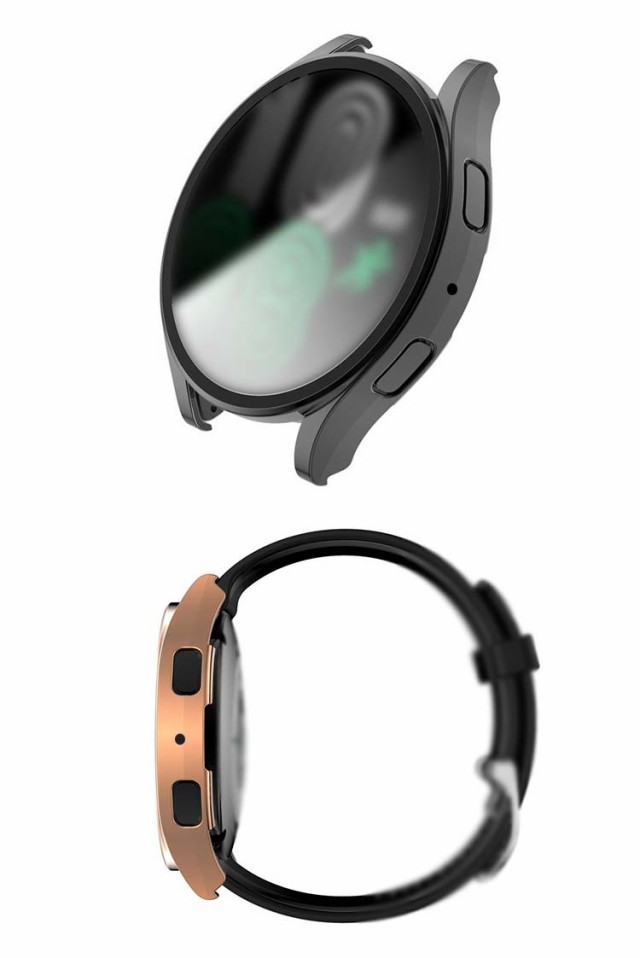 Galaxy Watch 6 ケース 耐衝撃 メッキ カバー 強化ガラス ガラス